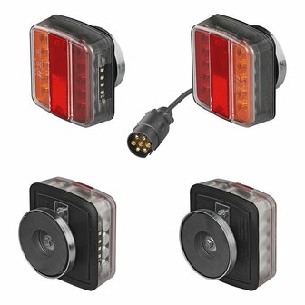 Trailer lighting set LED with magnets 7.5+2.5M cable