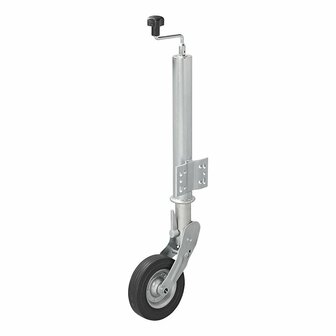 Nose wheel 60mm rim metal with rubber tire 200x60mm foldable