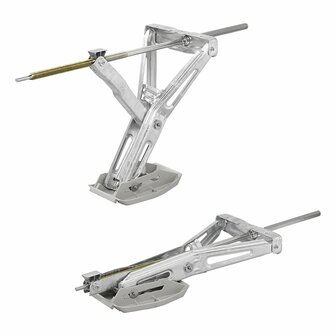 Caravan corner support 1000kg 605x280mm H:470mm incl. stabilization foot and extended swivel mechanism