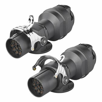 Adapter plug from 24V 15- to 12V 13-pin ISO12098 &gt; ISO11446