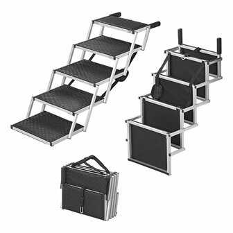 Dog ladder aluminium foldable