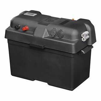 Battery box 35x18x23cm 2x USB - 1x 12V socket - Voltmeter - 2x Anderson plug