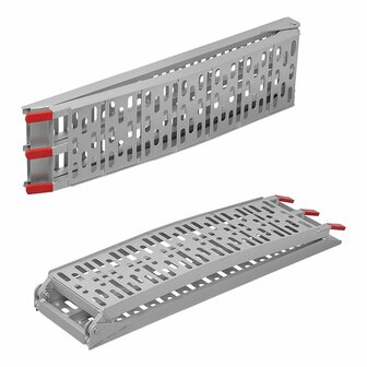 Foldable aluminium ramp 220x28cm 340kg per piece