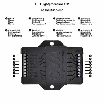LED Light processor 12V for trailers