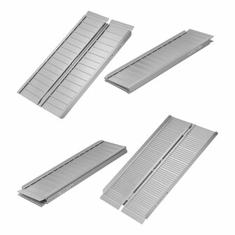 Aluminium folding ramp for wheelchair 122x73cm 270kg