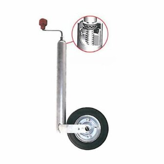 nose wheel Plus dia 48mm solid rubber tyre 200 x 50mm 150kg