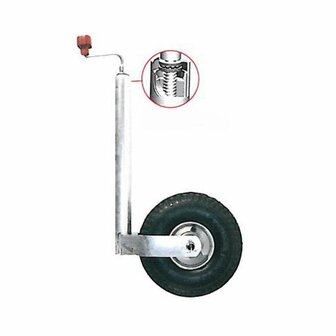 Jockey wheel Plus dia 48 mm pneumatic tyre 260 x 85 mm 250 kg