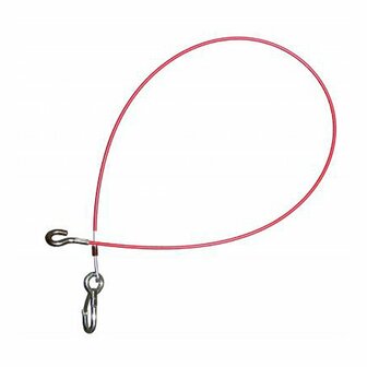 Breakaway cable 950 mm with snap hook and mounting hook