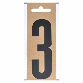 Number label 3 10cm