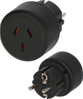 Travel Adapter Australia, China earthed