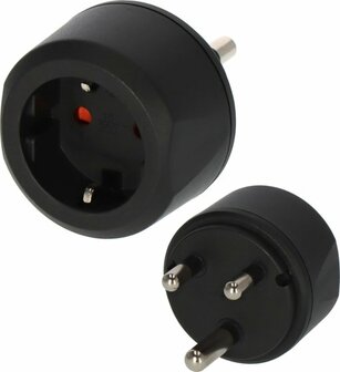 Travel Adapter earthed South Africa, India