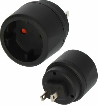 Travel Plug Euro Countured plug USA, Japan
