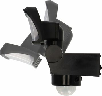 LED floodlight WS 2050 SP with motion detector, 1680lm, IP44, black