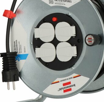 Garant S 4 E cable reel 25m H05VV-F 3G1,5