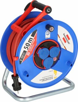 Garant Bretec IP44 cable reel for site &amp; professional 50m H07RN-F 3G1,5