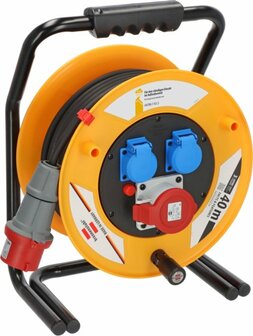 Professional Brobusta CEE 1 IP44 cable reel 40m H07RN-F 5G1,5