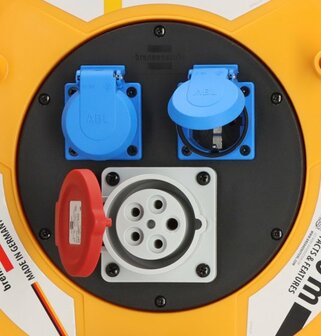 Professional Brobusta CEE 1 IP44 cable reel 40m H07RN-F 5G1,5