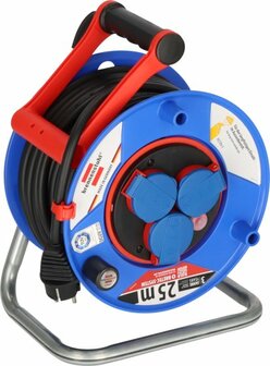 Garant Bretec IP44 cable reel for site &amp; professional 25m H07RN-F 3G1,5