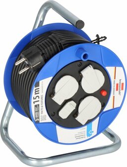 Cable Reel with USB-Charger&nbsp;15m H05VV-F 3G1.5