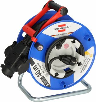 Garant G cable reel IP44 38+2m H07RN-F3G1.5 with 3-fold rubber coupling