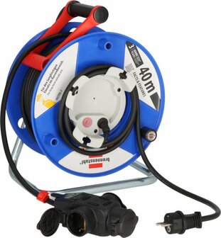 Garant G cable reel IP44 38+2m H07RN-F3G1.5 with 3-fold rubber coupling