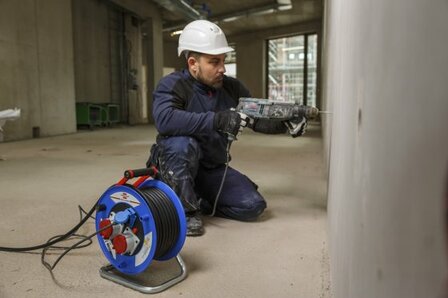 Garant CEE IP44 industrial construction site cable reel 30m H07RN-F 5G2.5