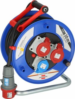Garant CEE 3 IP44 industrial construction site cable reel 30m H07RN-F 5G2.5