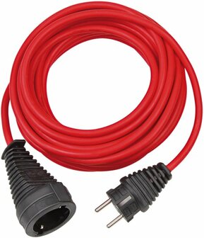Quality plastic extension cable 10m red H05VV-F 3G1,5