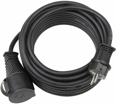 Extension cable for building site IP44 25m H07RN-F 3G1.5 black