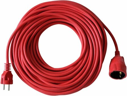 Plastic extension Red 25m H05VV-F 3G1,5