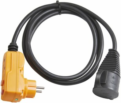 Protective-Adapter-Cable FI IP44 2m black H07RN-F 3G1,5