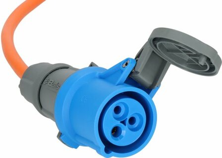 CEE Extension Cable IP44 for Camping Maritime 5m H07RN-F 3G2.5 orange CEE 230V 16A plug and socket