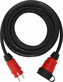 Extension Cable VN 1200 IP44, 10m black H07RN-F 3G2,5