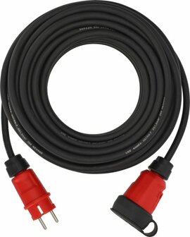 Extension Cable VN 2100 IP44, 25m black H07RN-F 3G1,5