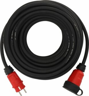 Extension Cable VN 2200 IP44, 25m black H07RN-F 3G2,5