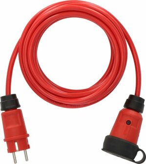 Extension Cable VQ 1110 IP44, 5m red H07BQ-F 3G1,5