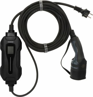 Portable EV charger type 2 protective contact 2.3KW with 8m cable