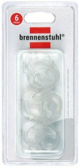 Wall socket cover with touch protection, content 6 units