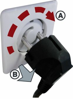Wall socket cover with touch protection, content 6 units
