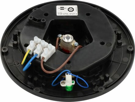 Professional Socket Outlet Mounting Plate 5-way, IP44, thermostat with standby indicator