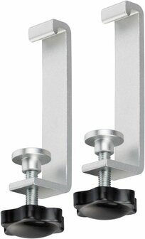 Table clamps with locking screws for Alu-Office-Line extension leads