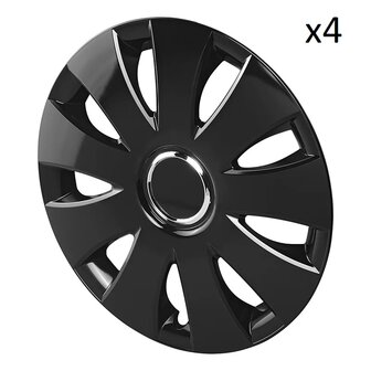 Wheel cap Aura black 16 inch&nbsp;x4 pcs