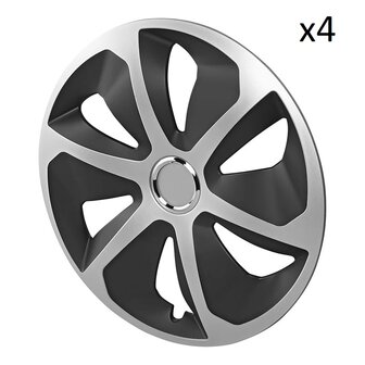 Wheel cap Roco silver/black 13 inch&nbsp;x4 pcs