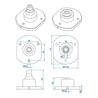 Sealing rubber for socket&nbsp;x10 pieces
