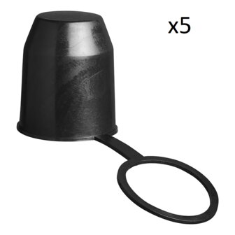 Tow bar cap plastic with ring x5 pieces