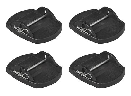 Stabilization feet with metal pin - set of 4 pieces