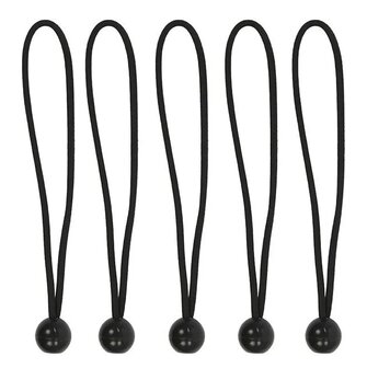 Tent tensioner elastic 25cm with plastic ball - set of 5 pieces