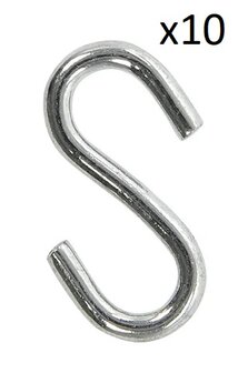 S-hook dia 3mm 2.9x1.3cm&nbsp;x10 pieces