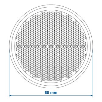 Reflector red 60mm self-adhesive x5 pieces