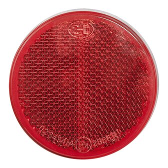 Reflector red 60mm self-adhesive x5 pieces